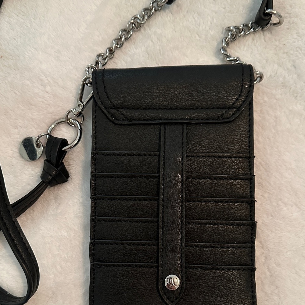 Nine West Black Crossbody Bag with Silver Chain - Picture 3 of 3